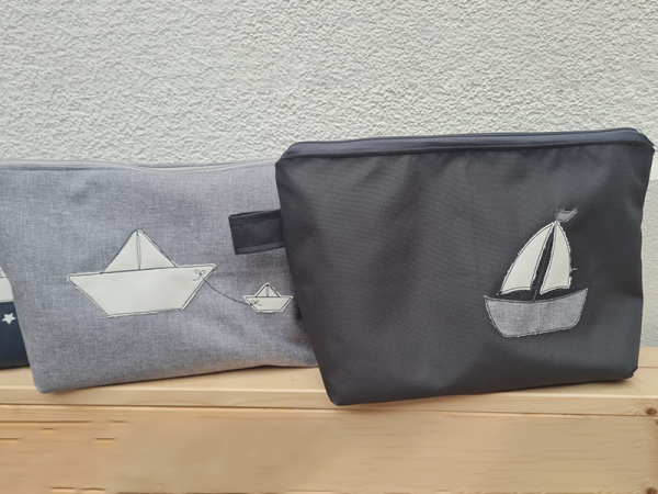 Segelboot Liebe - doodle Stickdatei